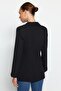 Black Fitted Lined Woven Blazer Jacket TWOAW24BC00047 - 5