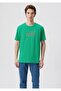 Logo Printed Vivid Green T-Shirt Regular Fit / Normal Cut 066842-71794 - 3
