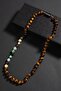 Aries Zodiac Knotted Necklace with Certified Natural Stones (Emerald, Granate Garnet, Tourmaline, Tiger Eye) - 3