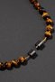 Aries Zodiac Knotted Necklace with Certified Natural Stones (Emerald, Granate Garnet, Tourmaline, Tiger Eye) - 7