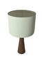 Wooden Conical Body Design Lampshade Fabric Headboard Cream - 2