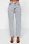 Gray High Waist Mom Jeans TWOAW22JE0945 - 3