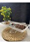 Linea Model Glass 3-Part Footed Rectangular Presentation Rack