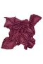 Cotton Drop Pearl Beaded Scarf High Quality Burgundy Writing 100x100cm