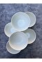 6-Person Jumpsuit Porcelain 14 cm Deep Soup Bowl Set - 4
