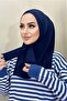 Snap Scarf Hijap Shawl, Snap Combed Cotton Shawl, Practical Combed Cotton Shawl, Powder - 2