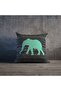 Ethnic Elephant Patterned Special Design Double Sided Printed Throw Pillow Cover
