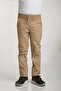 Unisex Kids Ribbed Waist Back to School Canvas School Pants - 2