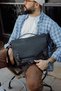 Genuine Leather Black Messenger Bag - Men's Shoulder Bag, Briefcase and Laptop Bag, Genuine Leather Handmade Messenger Bag