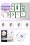 4Pcs Transparent Sticky Nails Photo Frame Easy Kitchen Bathroom Wall Hanger Hook