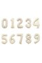 Cream Number Balloon King Crowned Number Foil Balloon Set - 4