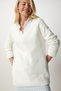 Woman's Bone V-Neck Loose Knit Sweater ub00121 - 3