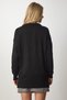 Women's Black V-Neck Oversize Knitwear Sweater BV00082 - 5