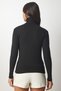 Women's Black Turtleneck Ribbed Knitwear Sweater bv00087 - 6