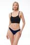 Women's Navy Blue 6 Pack Modal Low Waist Slip Panties 183 - 3