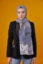 LOTUS PATTERNED SHAL - GRAY