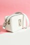 justpolo women's white shoulder bag