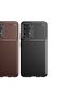 Case for Samsung Galaxy A72 Slim Silicone Case with Camera Protection Carbon Design - 6