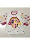 Super Mini Baby 83-00-23 Large Floral Patterned 2-Piece Girls Pajama Set 7-9 Years