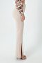 Women's Beige Side Slit Trousers - 3