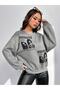 CODE ADR-SHEN EZwear Figure & Slogan Graphic Drop Shoulder Sweatshirt - 8