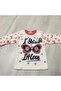 Supermini 53-50-23 Butterfly Patterned 2-Piece Girls Pajama Set 1-3 Years - 3