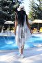 Women's Cream Cross Cut Pareo - 3