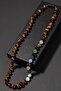 Gemini Knotted Necklace with Certified Natural Stones (SAFIR, TOURMALINE, CITRINE, TIGER EYE) - 5