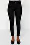 Non-Fading Black High Waist Stretchy Skinny Twoss19Lr0279 - 15