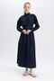 Relax Fit Shirt Collar Poplin Long Sleeve Dress - 2