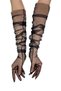 Black Stylish Bridal Gloves Special Occasions Gloves Henna Gloves - 2