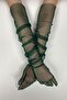Emerald Green Bridal Tulle Gloves Wedding Wedding Gloves