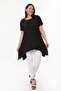 Plus Size Short Sleeve Slit Basic Blouse - 2