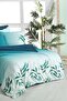 Eddy Blue Double 100% Cotton Fancy Poplin Duvet Cover Set - 2