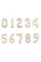 Cream Number Balloon King Crowned Number Foil Balloon Set - 5