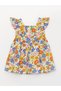 LCW Baby - Strappy Square Collar Printed Baby Girl Dress