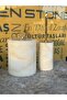 Honey Marble Trash Can and Brush Holder Set of 2