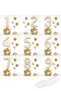 Cream Number Balloon King Crowned Number Foil Balloon Set - 3