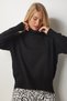 Women's Black Turtleneck Knitwear Sweater MX00128
