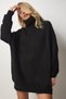 Woman's Black Turtleneck Long Knitwear Sweater MX00107 - 3