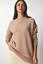 Women's Open Biscuit Oversize Knitwear Sweatshirt PN00054