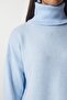 Women's Baby Blue Turtleneck Knitwear Sweater MX00128 - 4