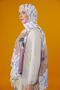 LOTUS PATTERNED SHAL - WHITE - 2