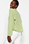Green Judge Collar Checkered Bat Sleeve Oversize Wide Fit Woven Shirt Twoaw21Go0114 - 2