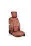 Renault Clio 2 Hb Compatible Madrid Series Leather Car Seat Cover Front Rear Set - 2