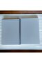 A4 WHITE COVER STRIPED NOTEBOOK 80 LEAVES WIRE PLASTIC COVER - 2