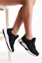 Unisex Black White Sneakers V2901 - 3