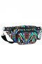 Black Striped Women's Waist Bag 151