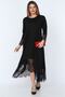 Black Lace Detailed Plus Size Knitted Dress