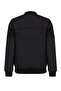 Cj141 Zippered Elastic College Collar Black Men's Coat - 6